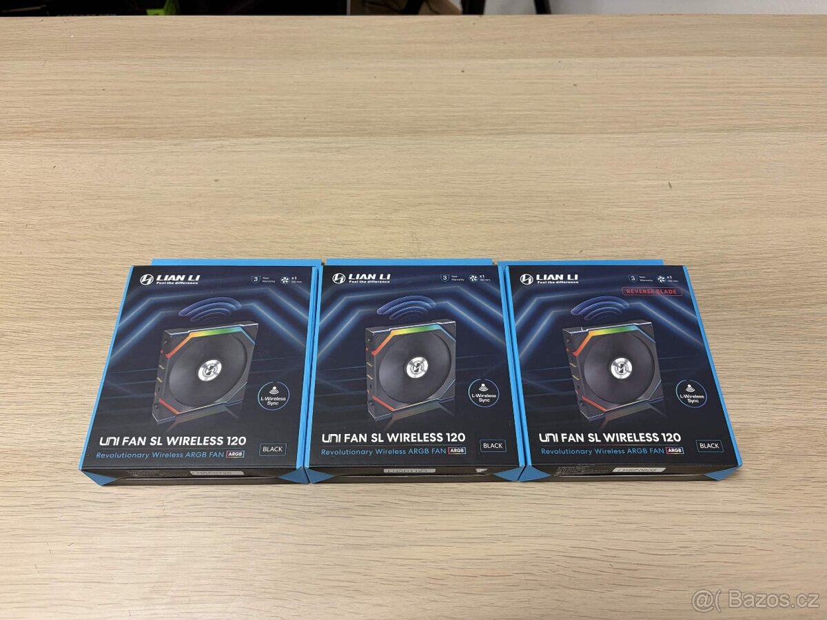 3x Lian Li Unif Fan SL Wireless 120