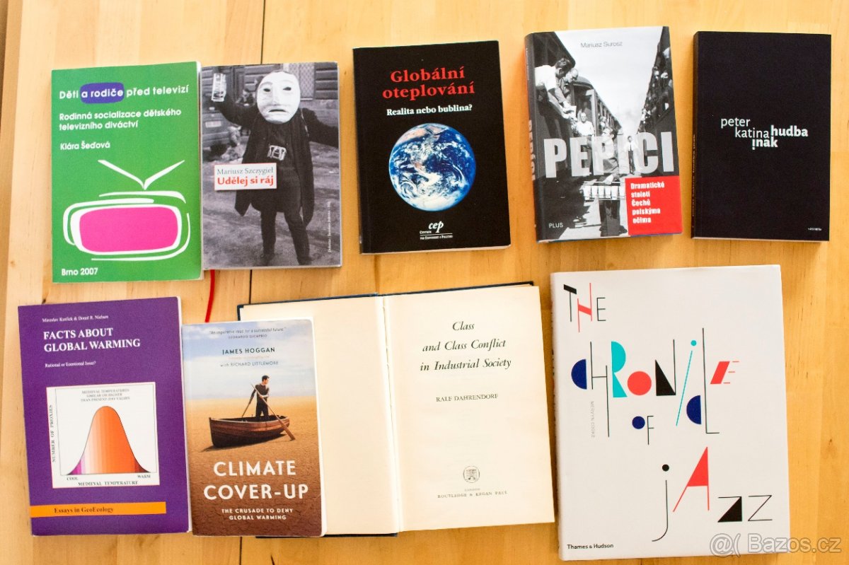 Mix knih - beletrie, hudba, změna klimatu