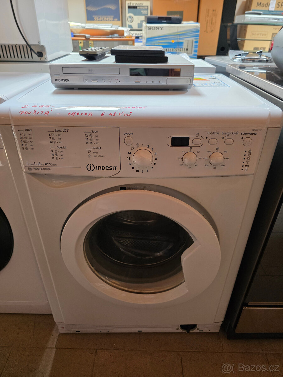 Pračka INDESIT IWND 61252 C ECO - ZÁRUKA 6 měsíců + DVD