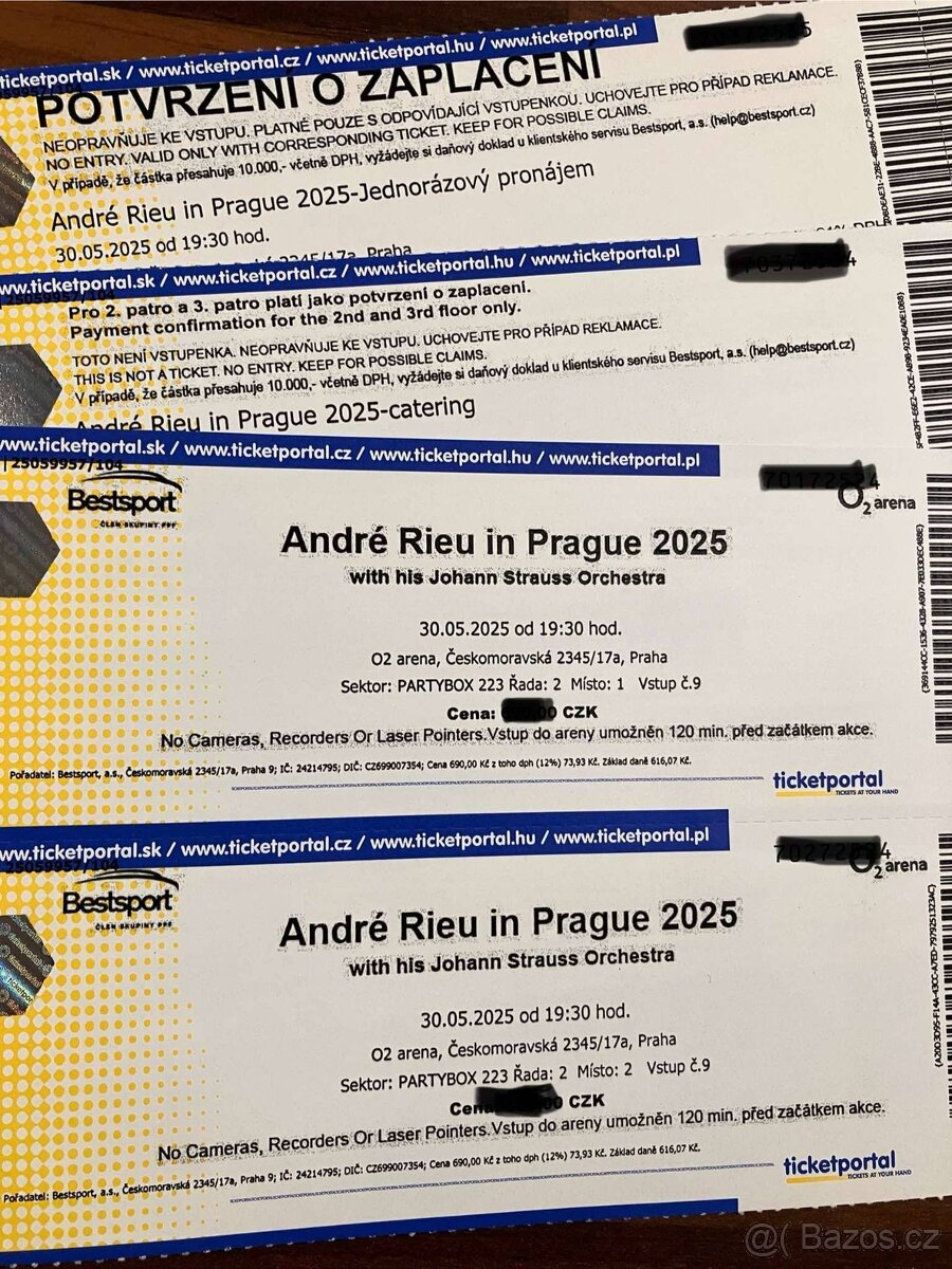 VIP vstupenky André Rieu