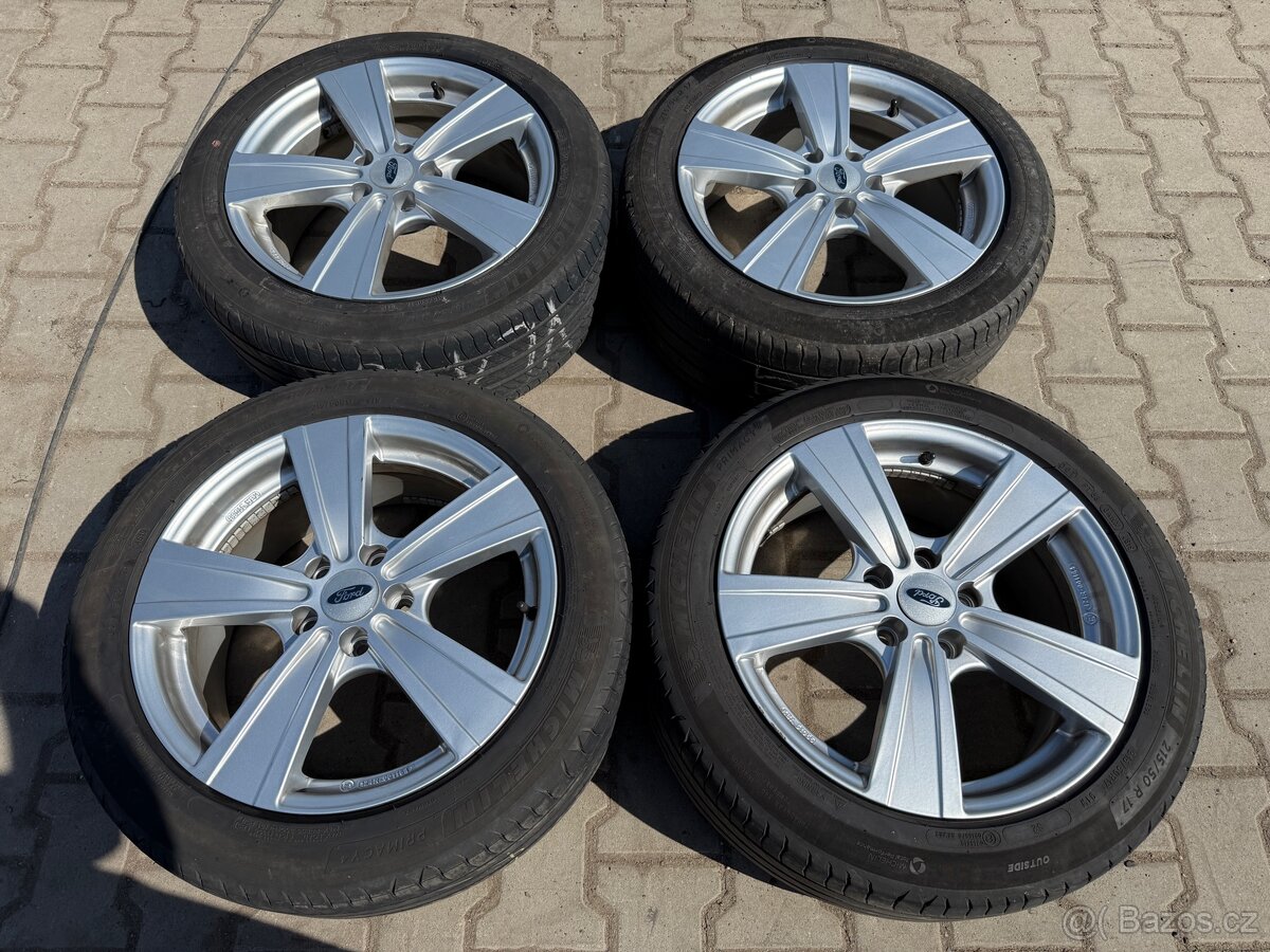 4x al kola 5x108 17 + pneu letní 215/50 R17