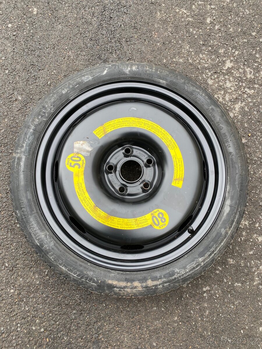 Rezervní kolo 5x112 125/70 R18 VW, Škoda, Audi, Seat