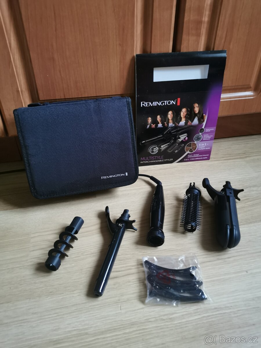 Žehlička a kulma na vlasy Remington