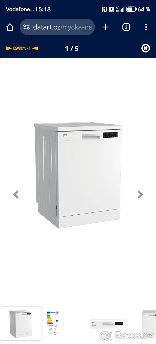 Myčka nádobí Beko