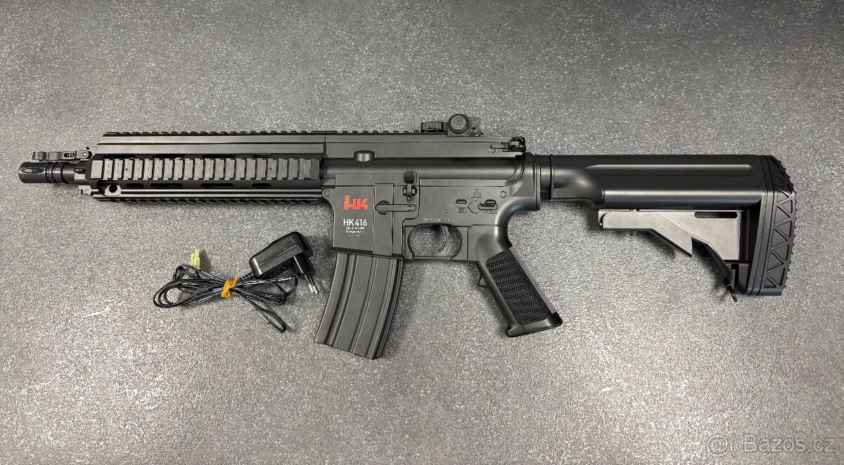 Airsoftova pistole HK 416 6mm včetně nabíječky