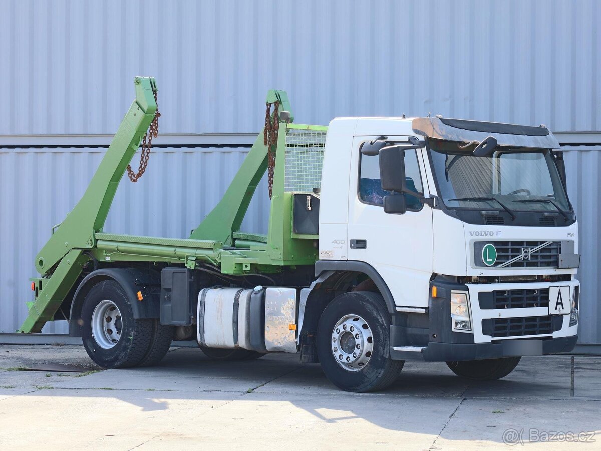 Volvo FM13 400, ŘETĚZOVÝ NOSIČ KONTEJNERŮ, 18 TUN, NOVÁ STK,