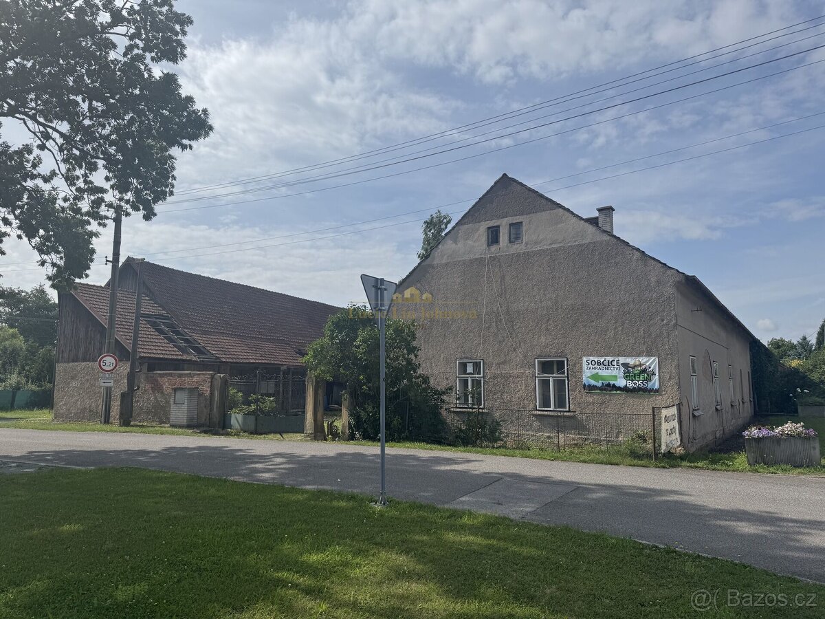 Prodej venkovského stavení, pozemek 889 m2, obec Sobčice, ok