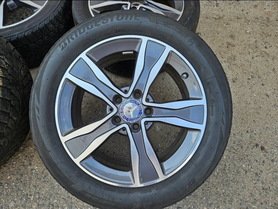 Zimní ALU kola originál Mercedes C – 5x112, 7Jx17 ET48,5