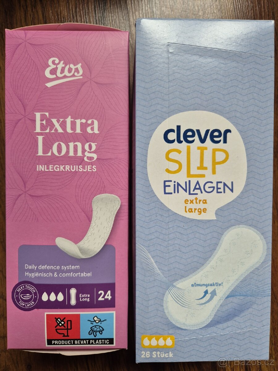 Dámské vložky Long, 20 Kč, 2 ks