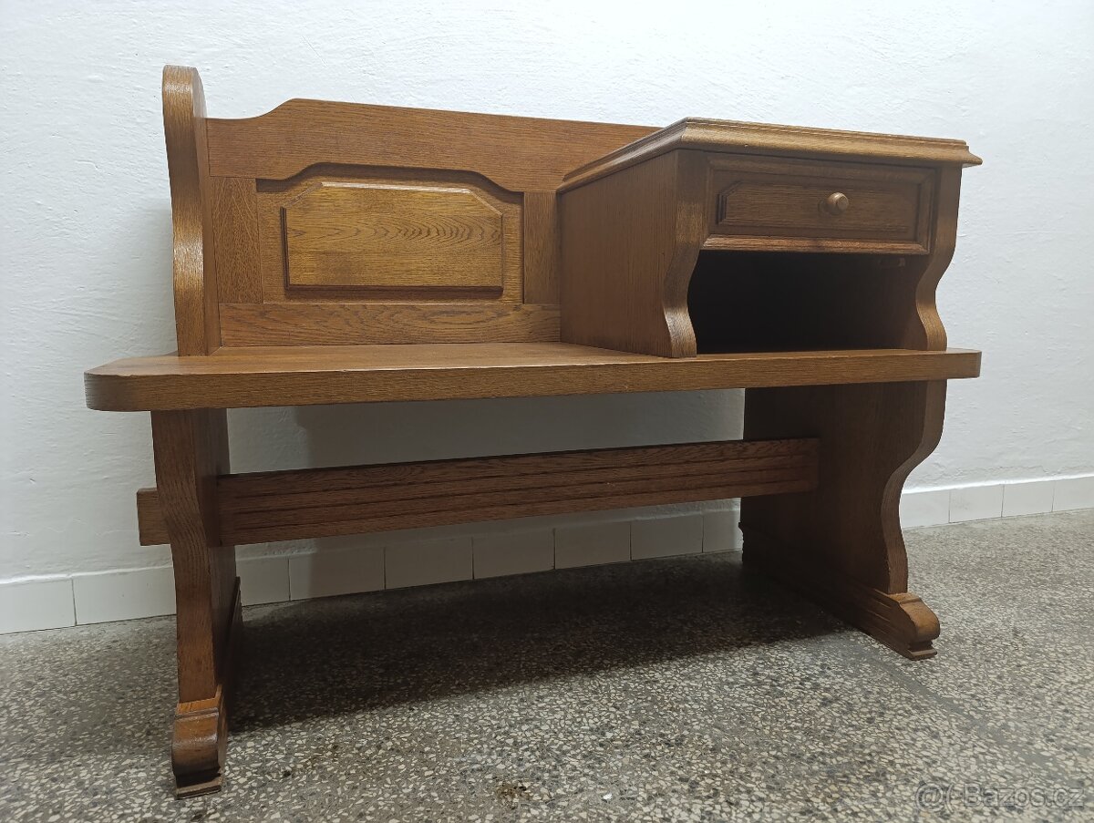 Rustikální botník / lavice, nábytek z masívu