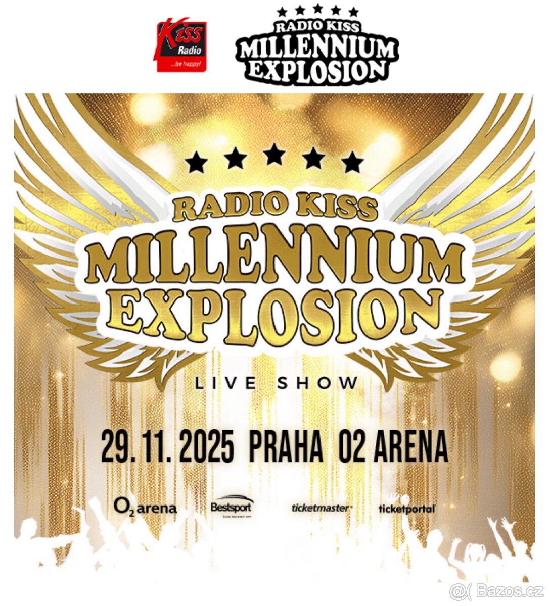 2 lístky na Millennium Explosion, cena ZA OBA