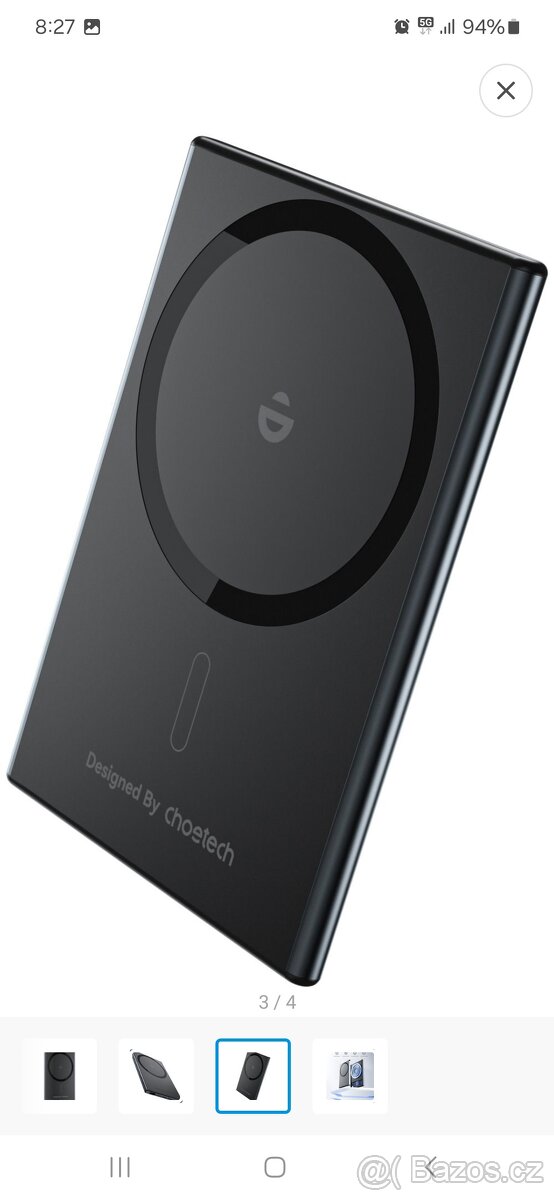 Bezkontaktní powerbanka bezdrátová