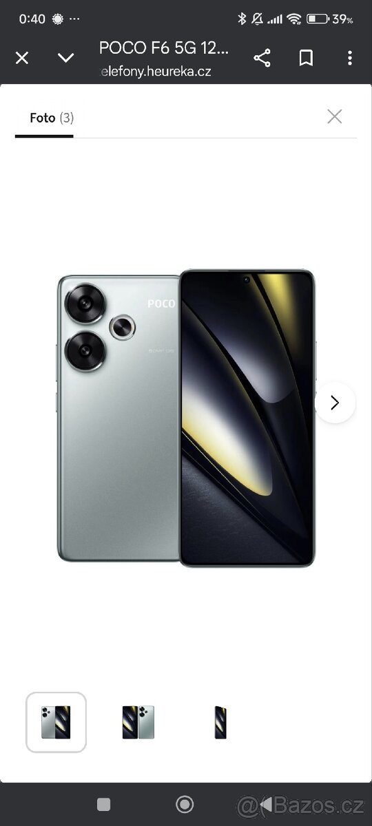 Prodám nové Xiaomi Poco F6 12GB RAM,512 GB ROM