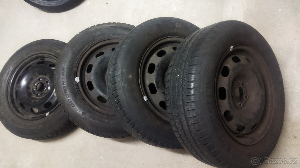 Zimní sadu 195-65-15 Vredestein a Falkem