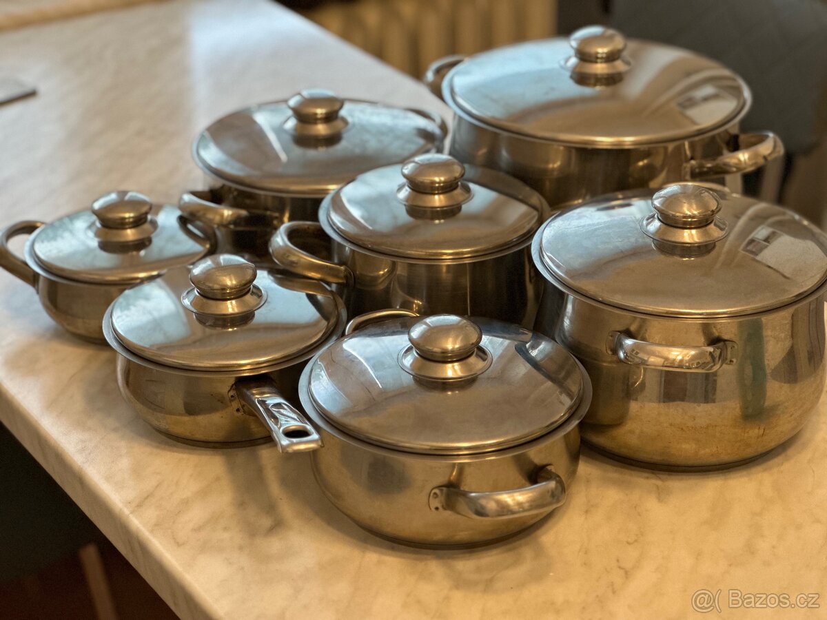 Sada nerezových hrnců TESCOMA – 8 ks