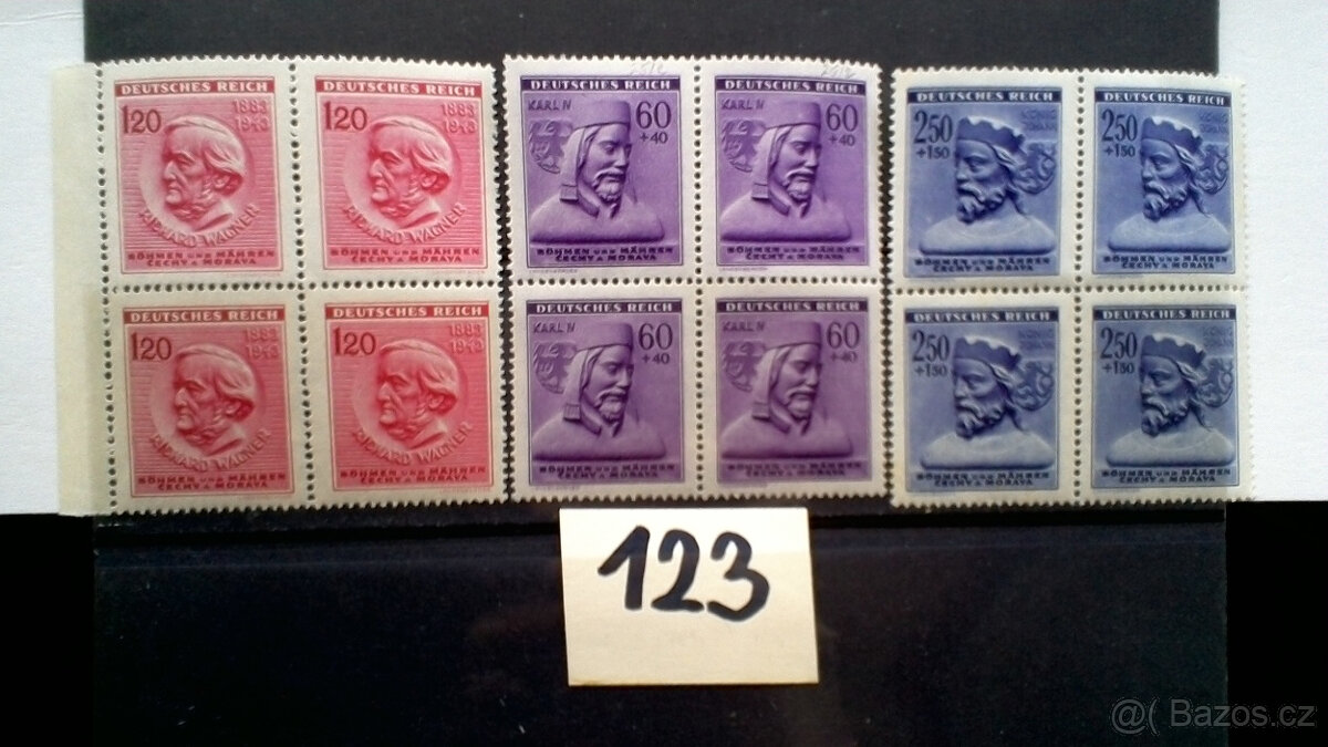 poštovní  známky č.123