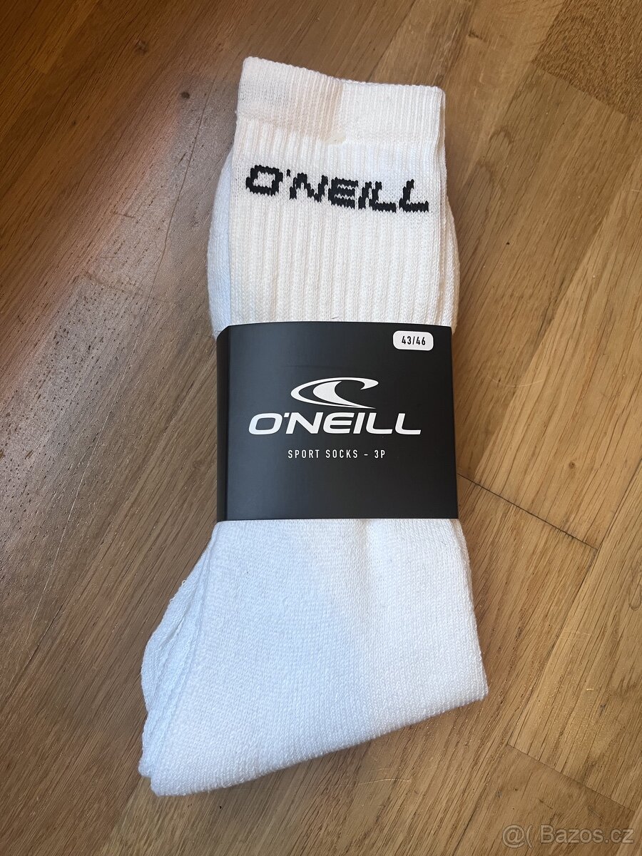 Bílé vysoké sportovní ponožky O’Neill - 3 páry