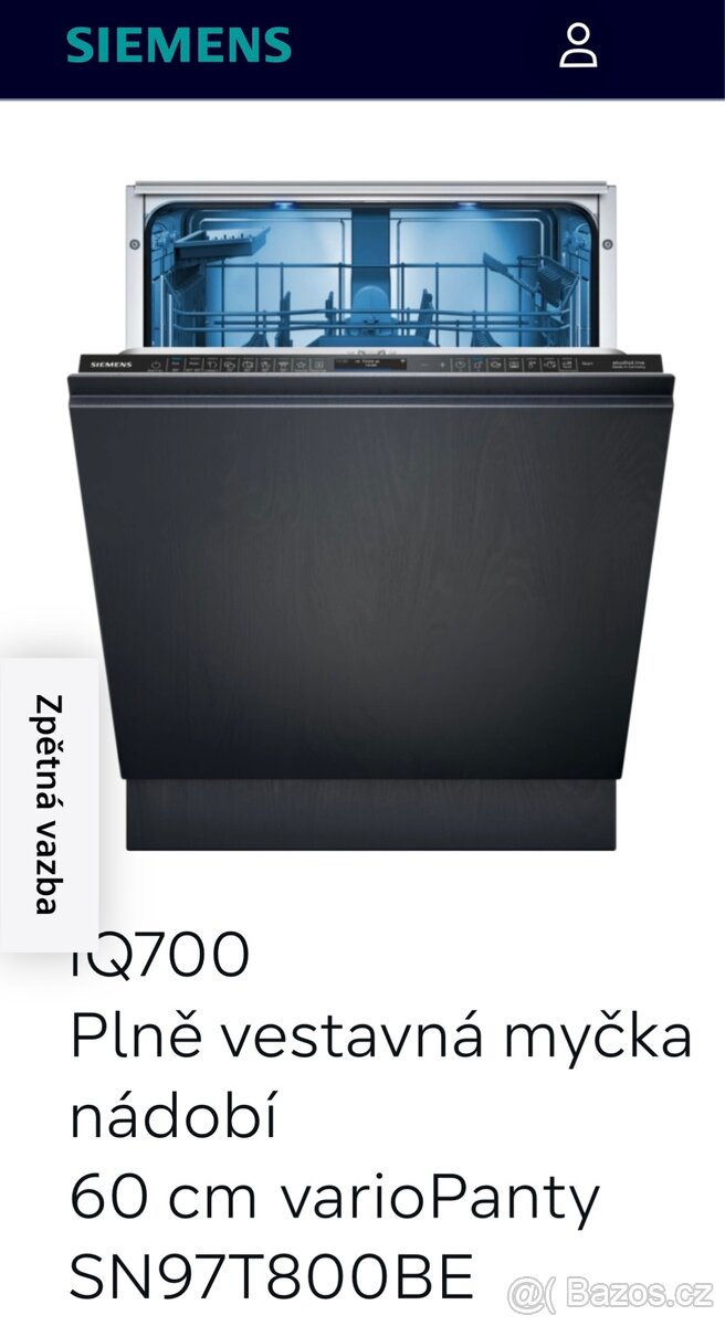 Nová myčka SIEMENS STUDIO LINE SN97T800BE-Nejvyšší model
