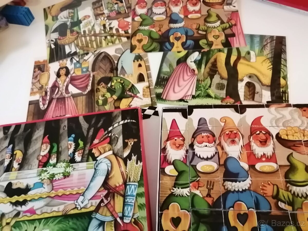 retro dřevěné kostky SNĚHURKA - tofa ?