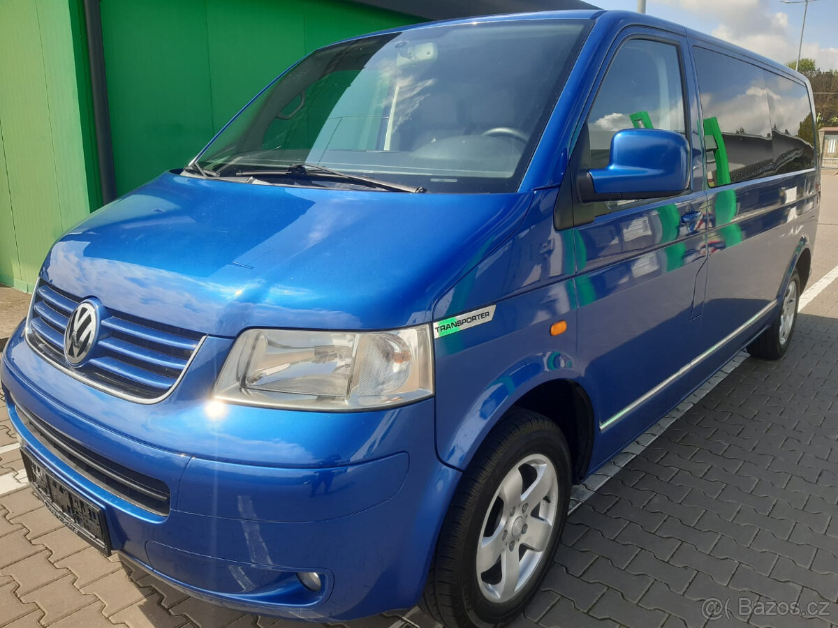 VW Transporter T5, 1,9tdi 75kw,r.v:2009, 6míst, LONG,bez DPF
