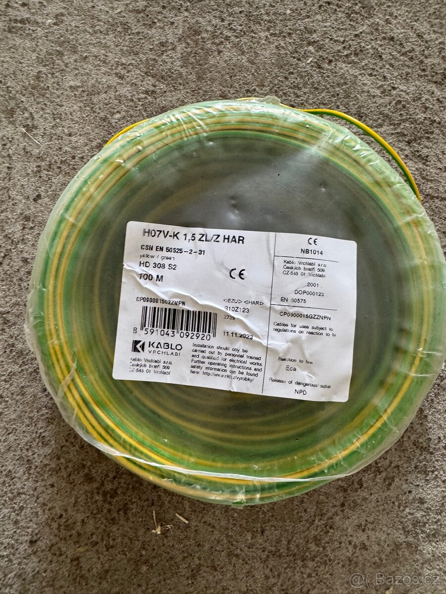 CY kabel 1,5 mm
