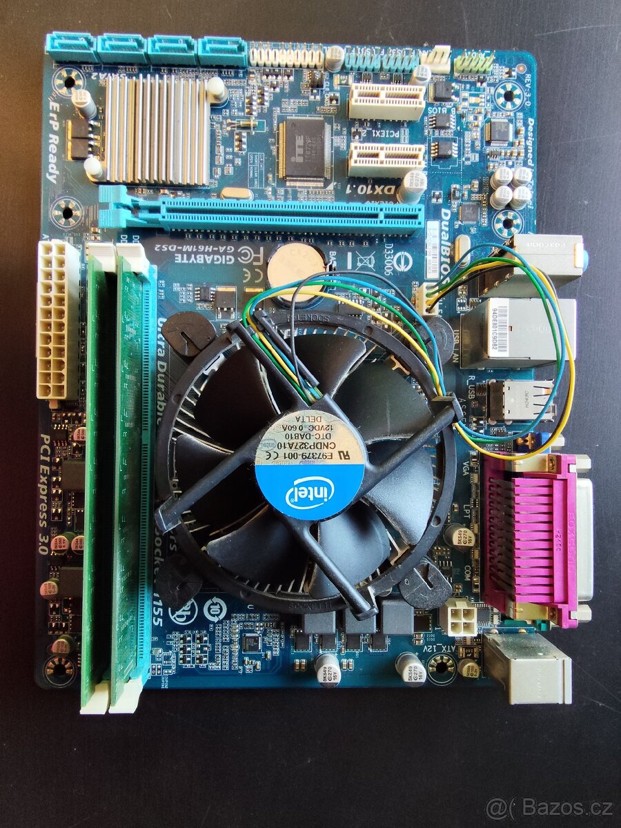 LGA1155 Gigabyte ga h61m-ds2 + i5 3470 +8gb.