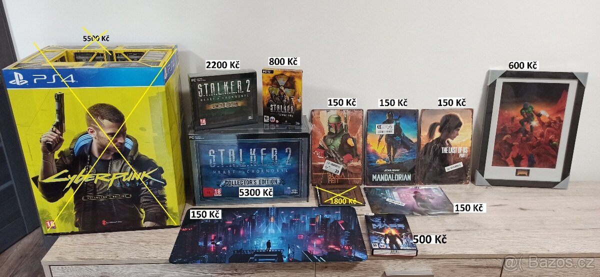 Počítačové hry, sběratelské edice, artbook.