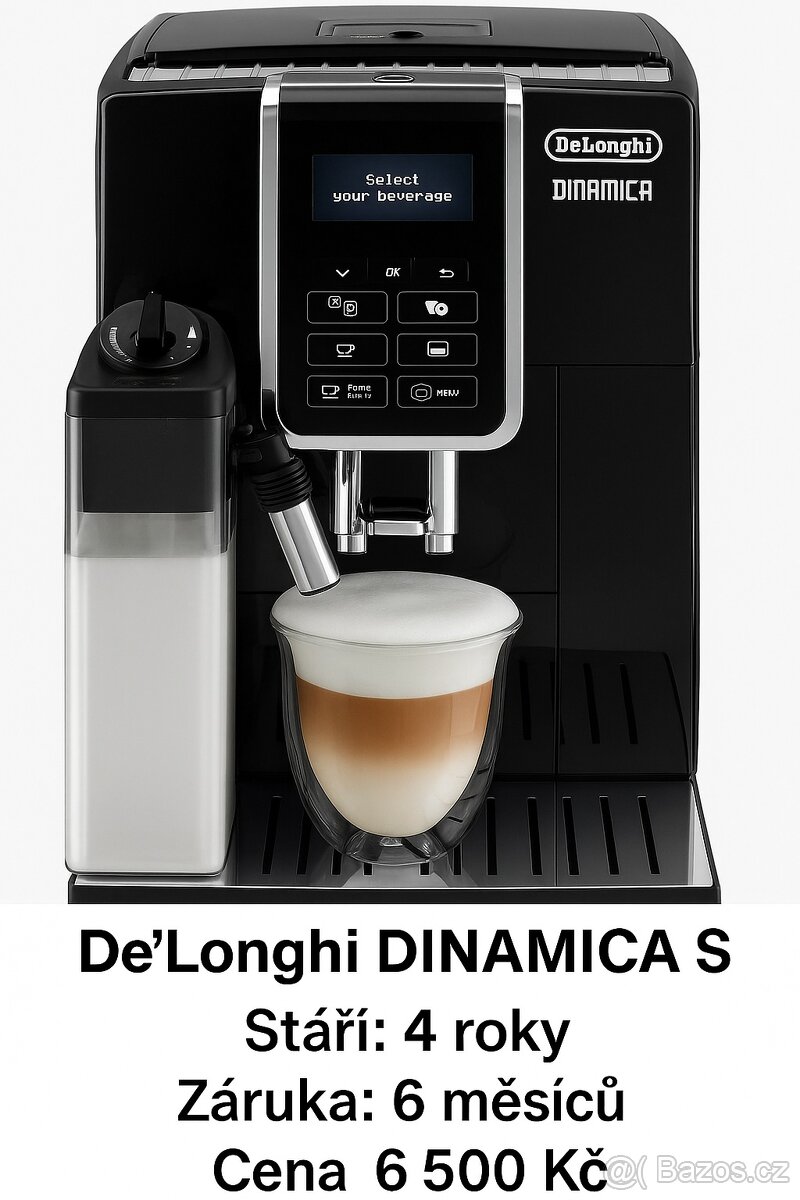 DeLonghi Dinamica ECAM 350.55.B – luxusní kávovar se zárukou