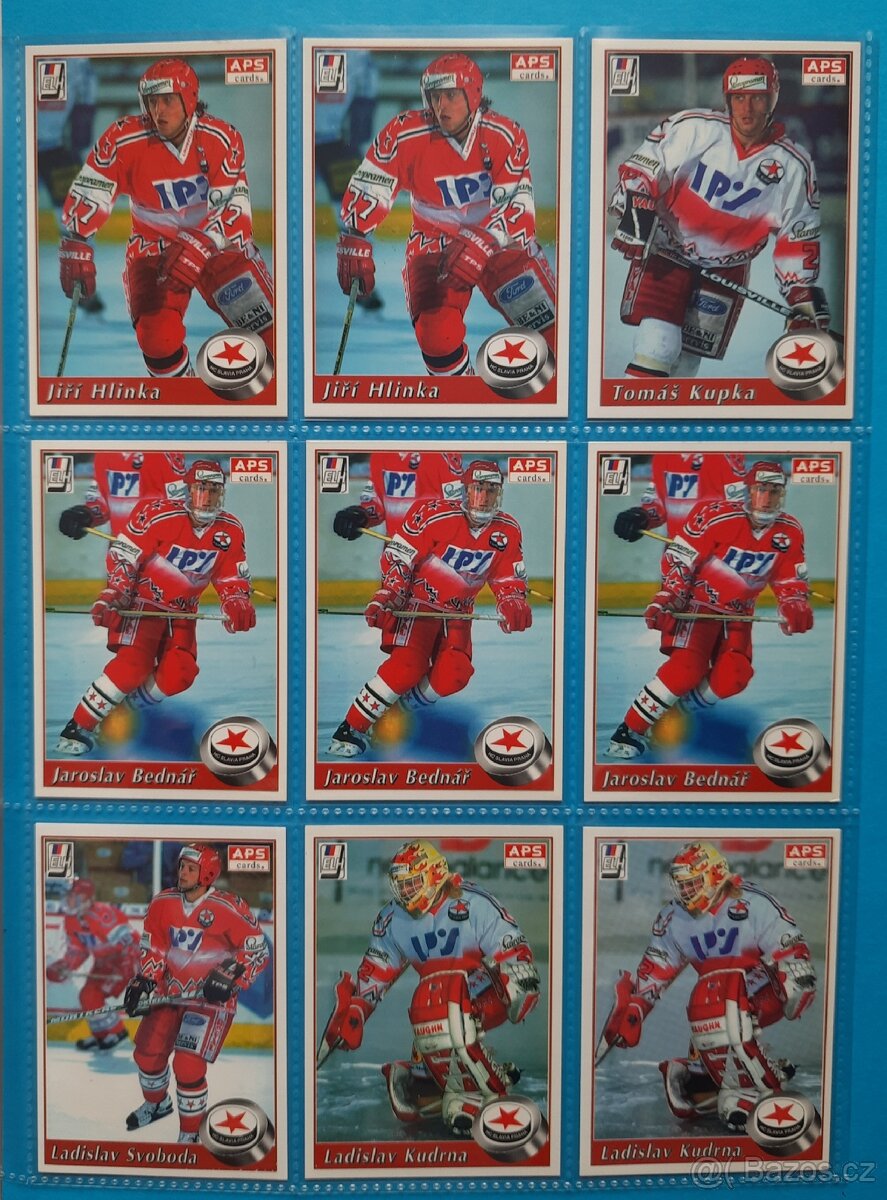 APS 1995 - 1996 hokejové karty TOP STAV