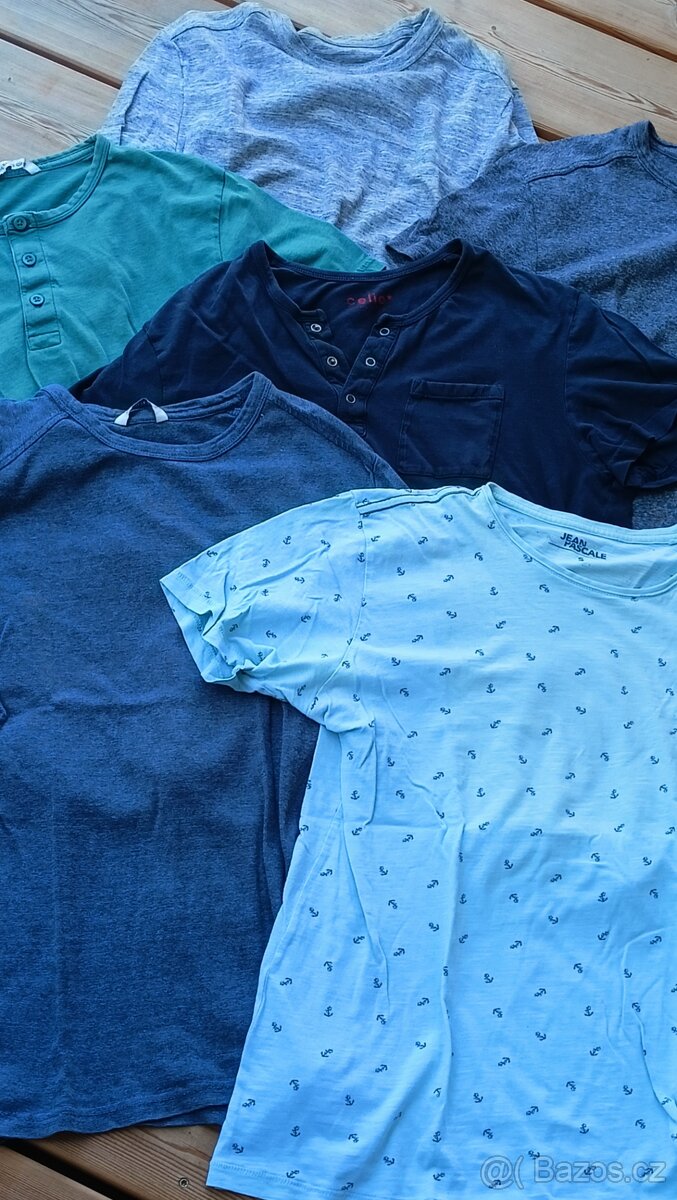 Pánská trička, velikost S (C&A, Celio) 6ks