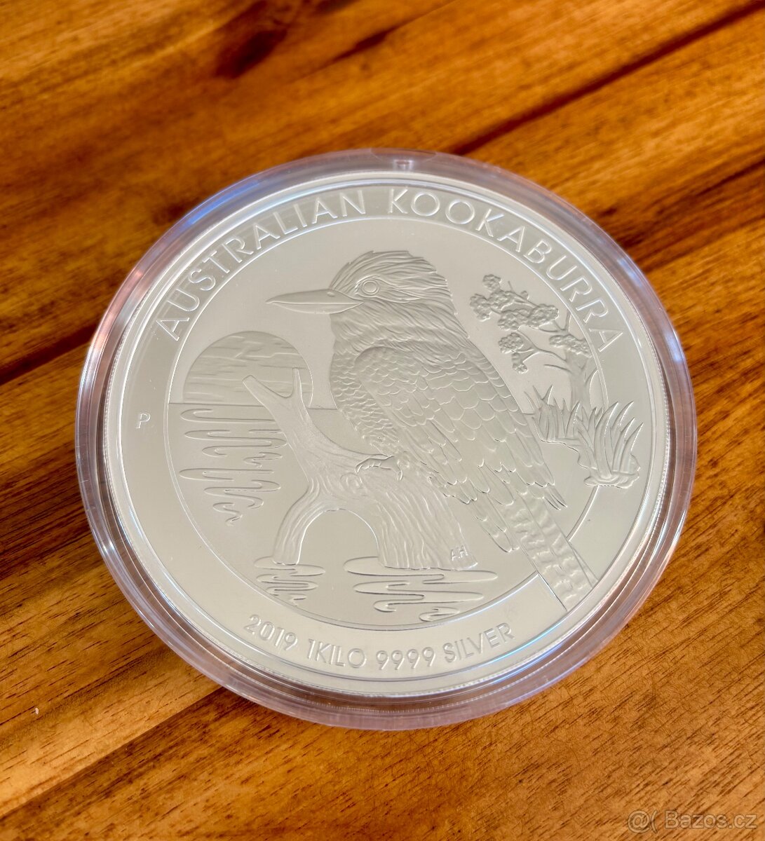 Stříbrná investiční mince Kookaburra