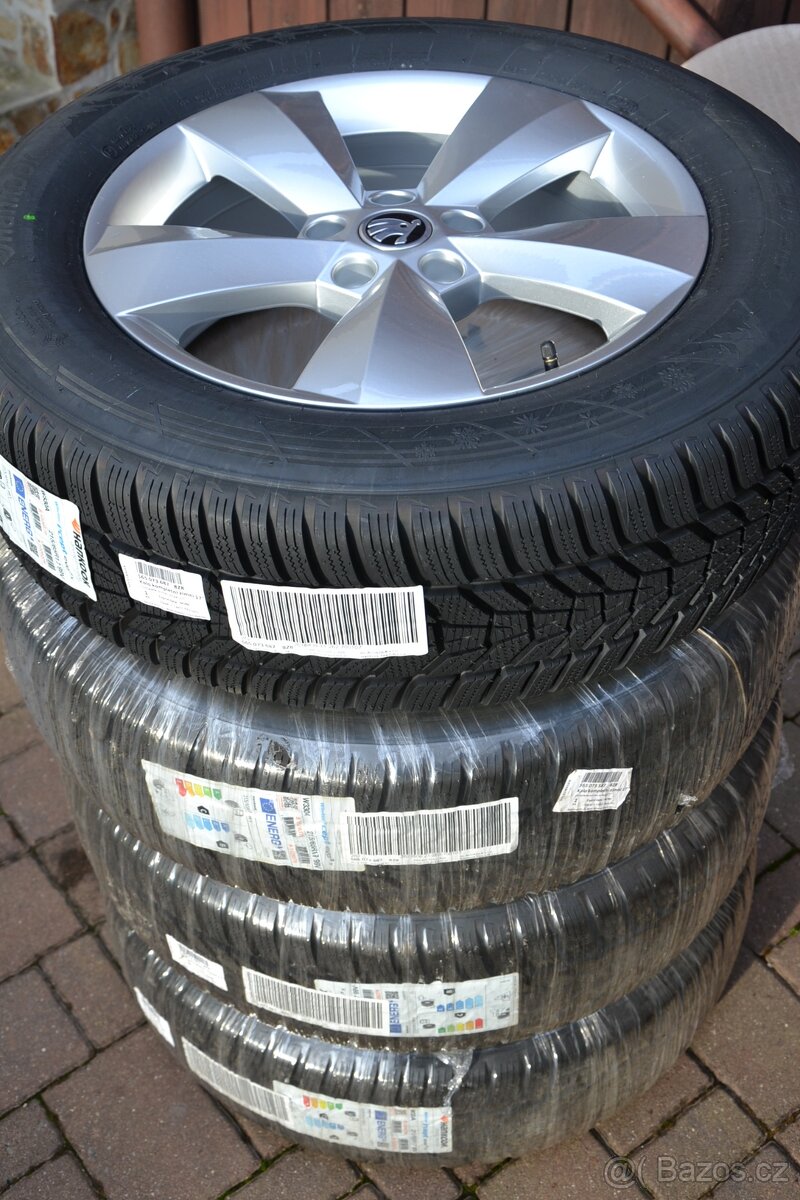 Š.Kodiaq,(2)/VW Tiguan-NOVÁ zimní orig.Alu sada -215/65R17.