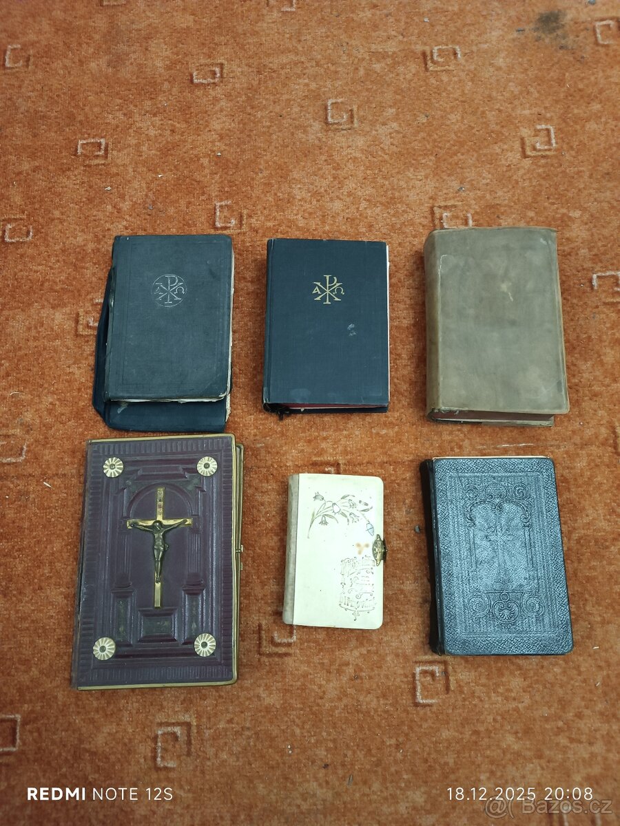 Kancionál, modlitby, misál, zpěvník