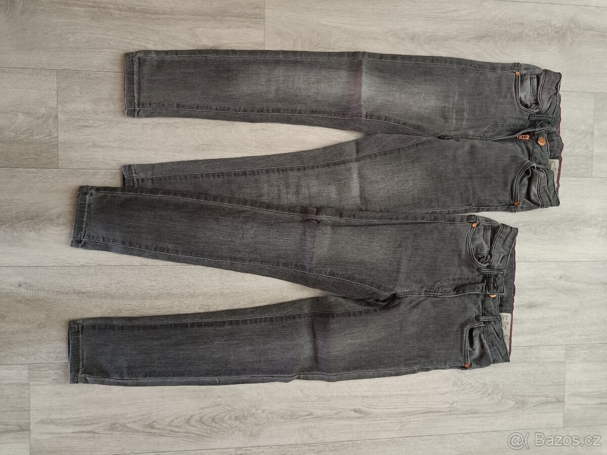 Šedé džíny vel. 134