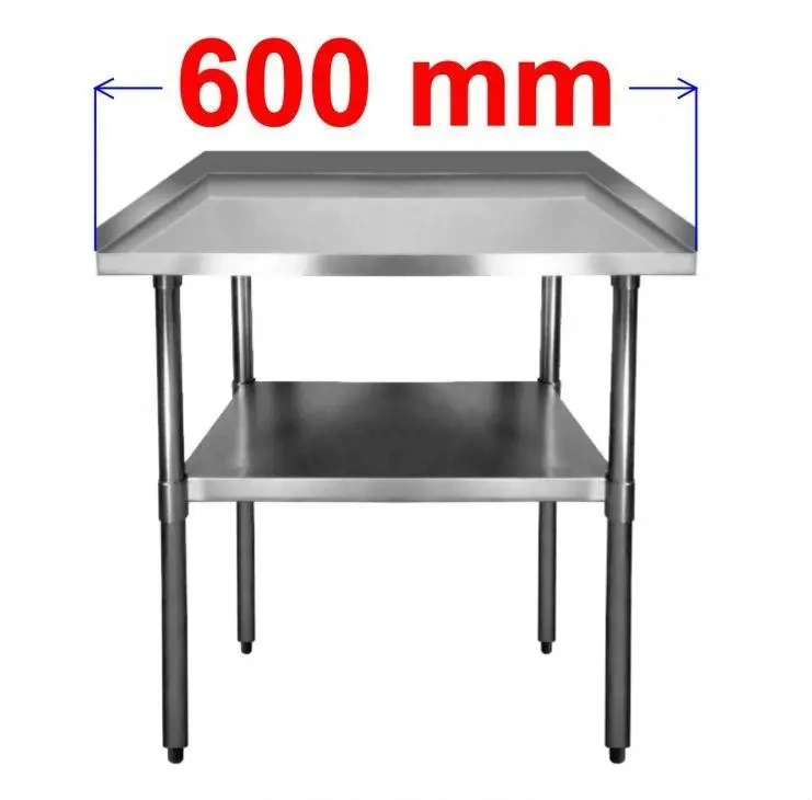 Nerezový pracovní stůl 60/60cm  3 hrany