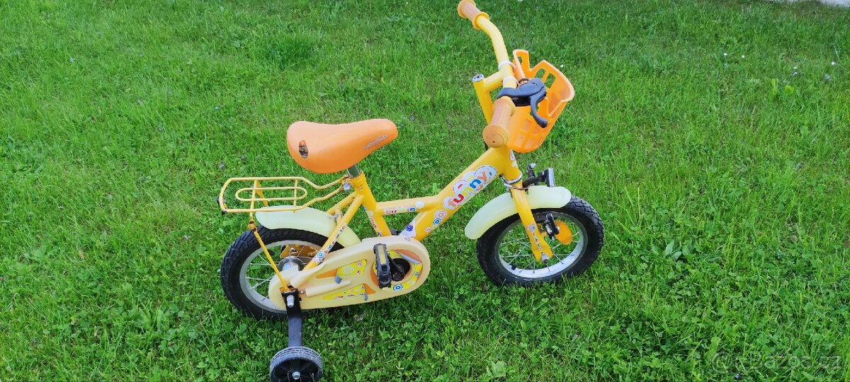 Dětské kolo s pridavnymi kolečky