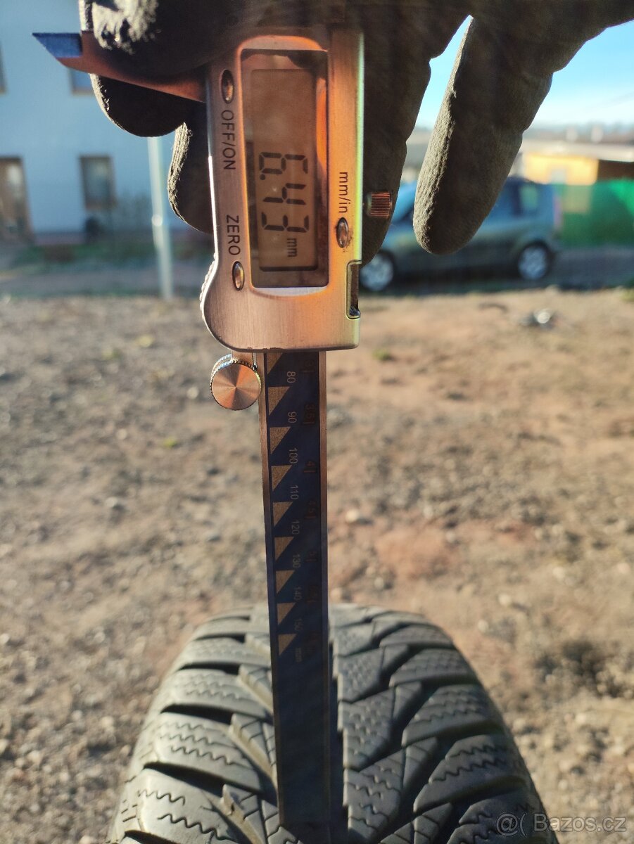 Zimní pneu, plechová kola 165/65R14 Kia, Hyundai
