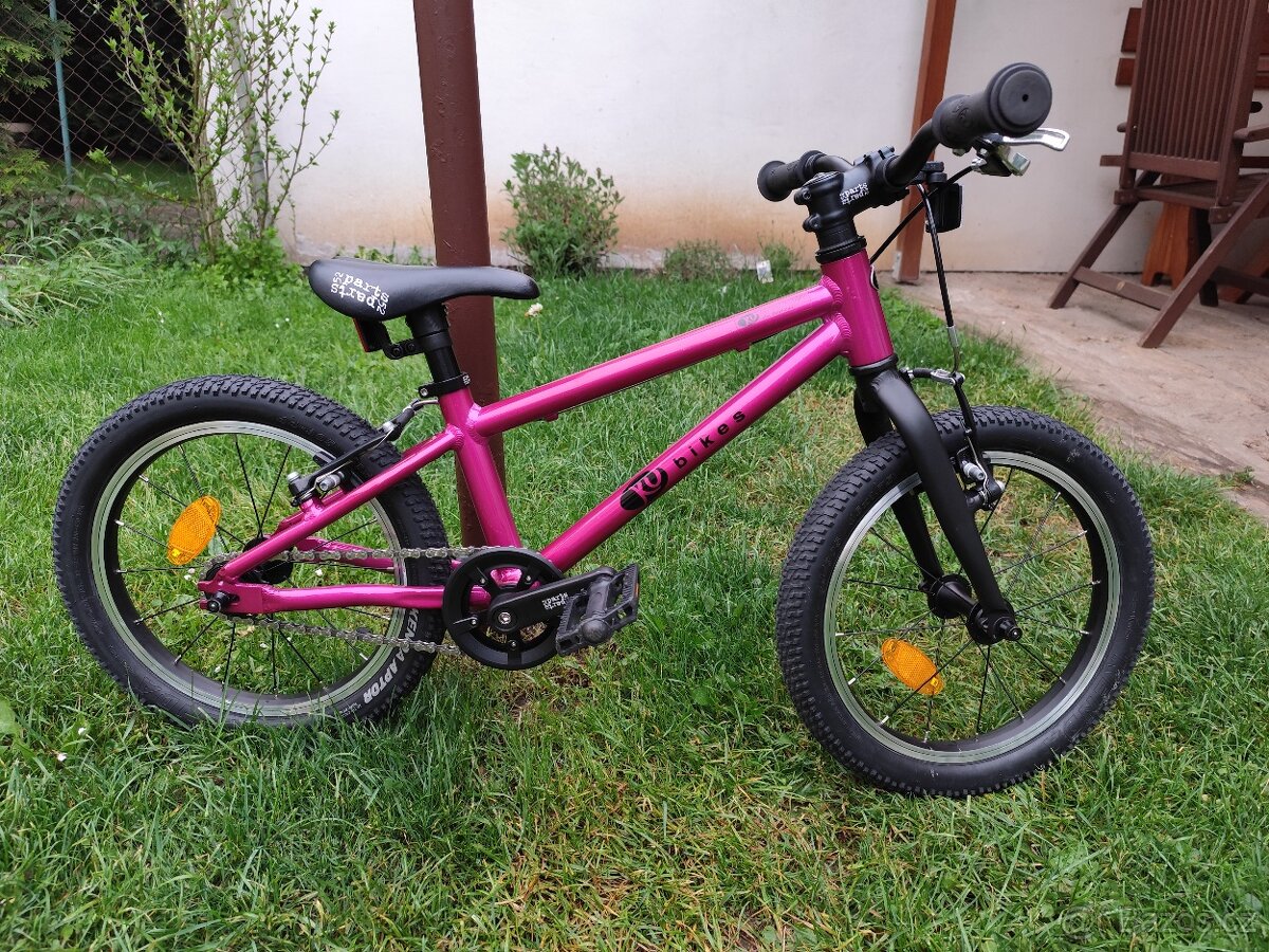 Prodám lehké dětské kolo Kubikes 16L, barva růžová