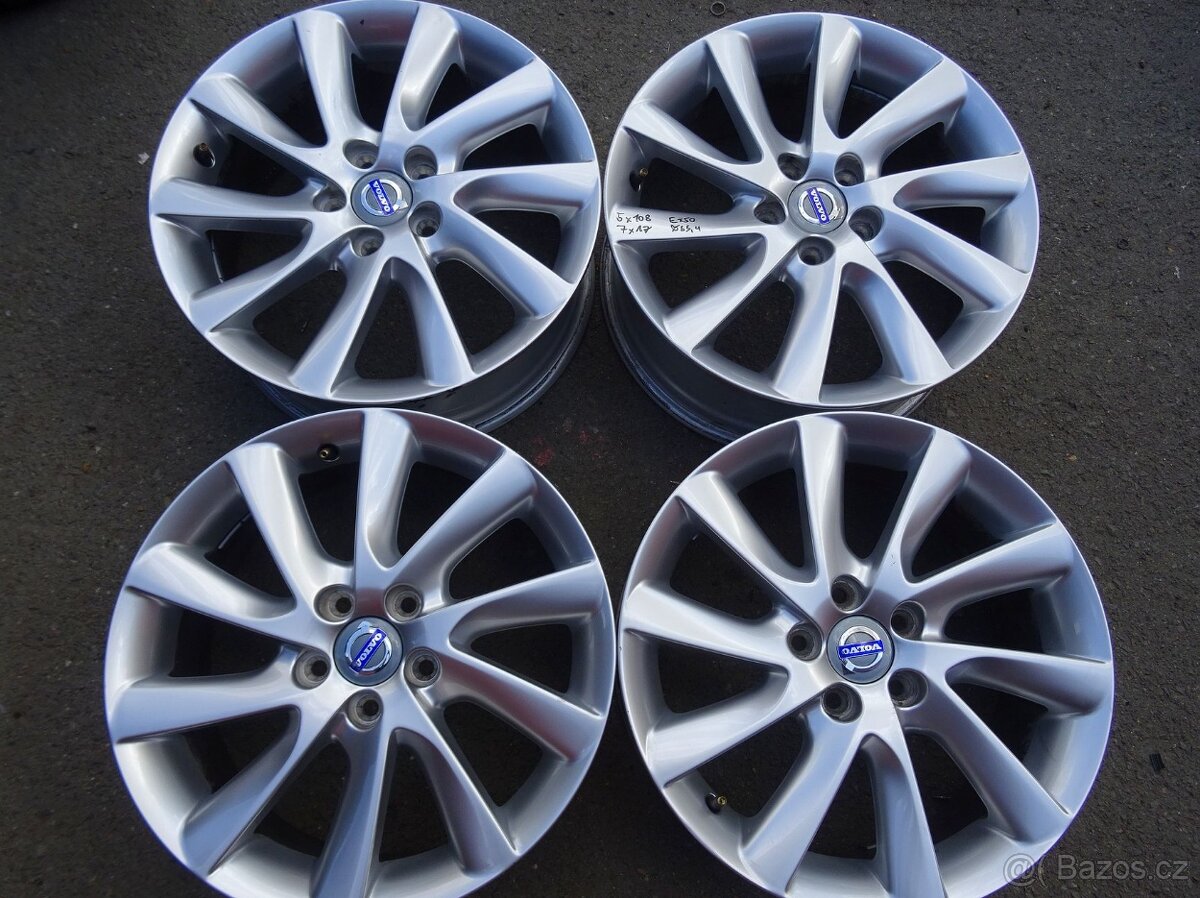 Alu disky origo Volvo 17", 5x108, ET 50, šíře 7J