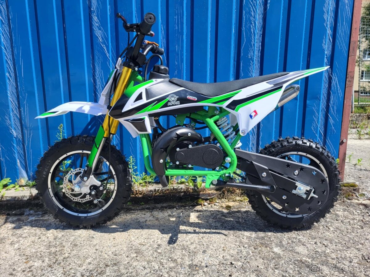 MOTOCYKEL MINICROSS APAQ 49CC 2T zelený