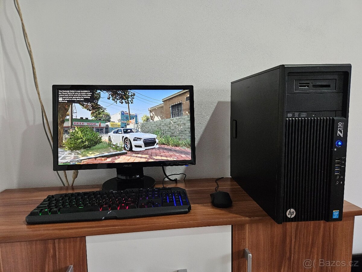 Herní pc i7-4790 8gb ddr3 GT730 2gb hdd 1TB lcd 22" GTA5