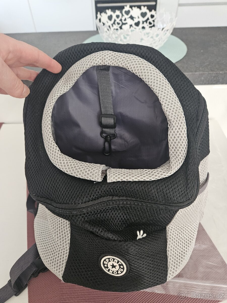 Nový batoh, přepravní taška na malé psy S