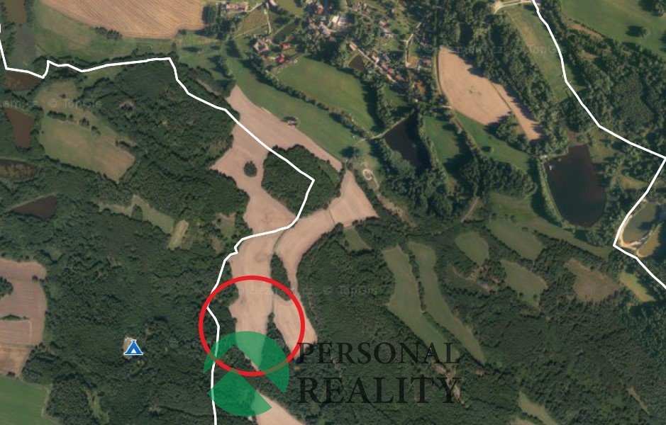 Prodej podílu 1/6 zemědělská půda, 27 974 m² - Člunek - Lomy