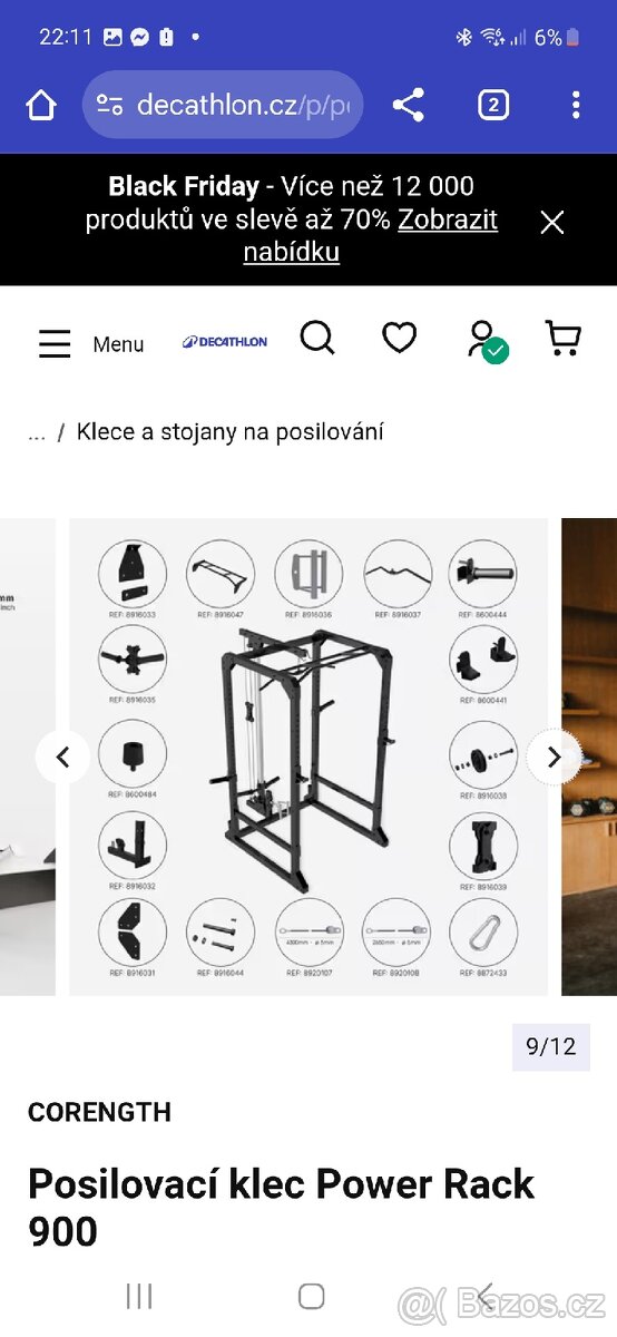 Posilovací sestava s multifunkční klecí