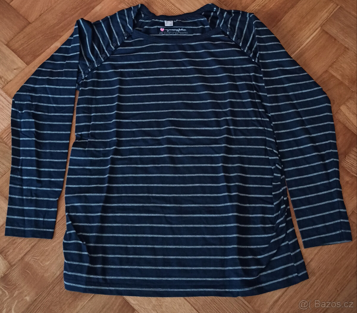 Triko s dlouhým rukávem těhotenské i kojící M/L