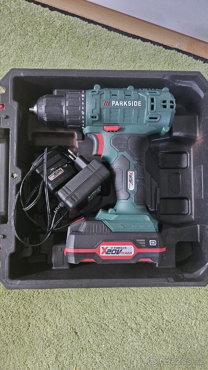 Parkside PBSA 20 Li A1 + Baterie 2ah + nabíječka