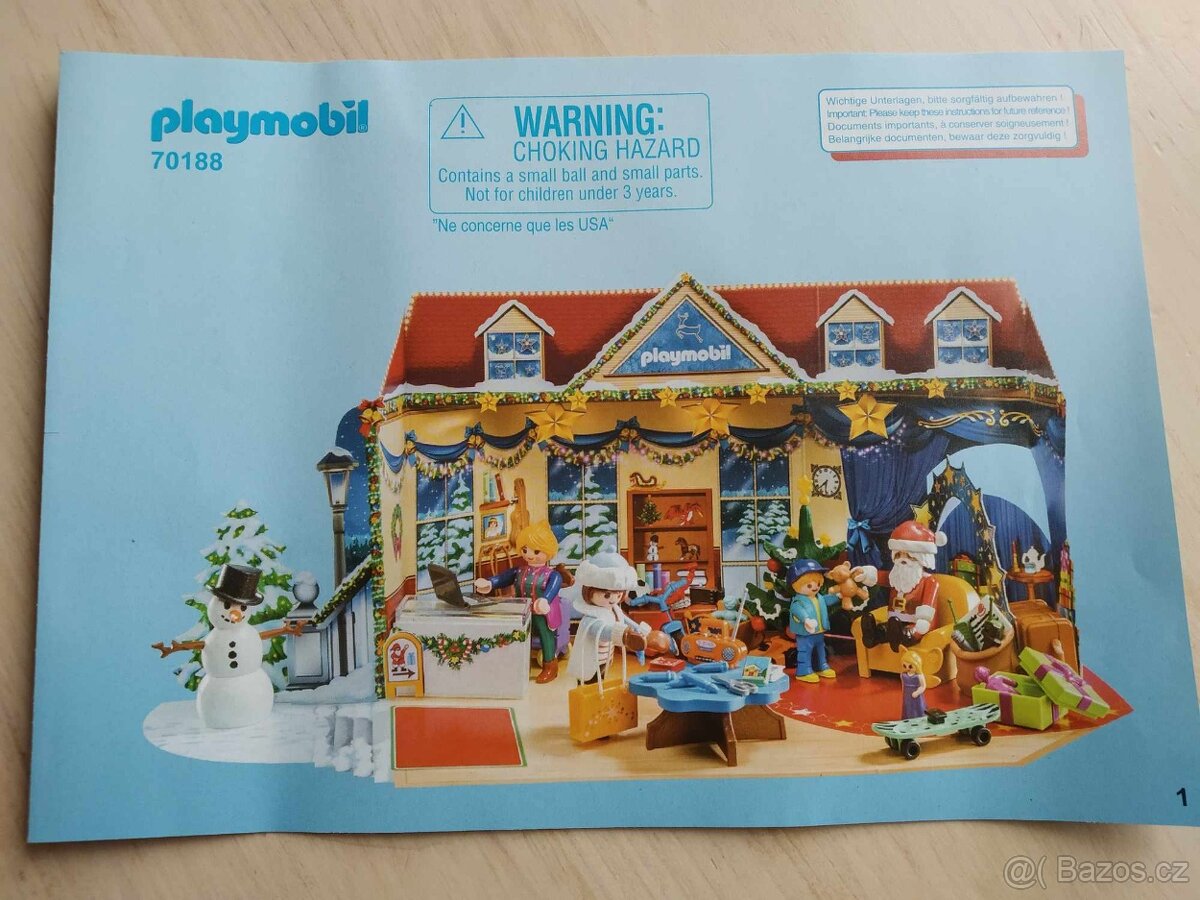 Playmobil 70188 Adventní kalendář Vánoce v hračkářství