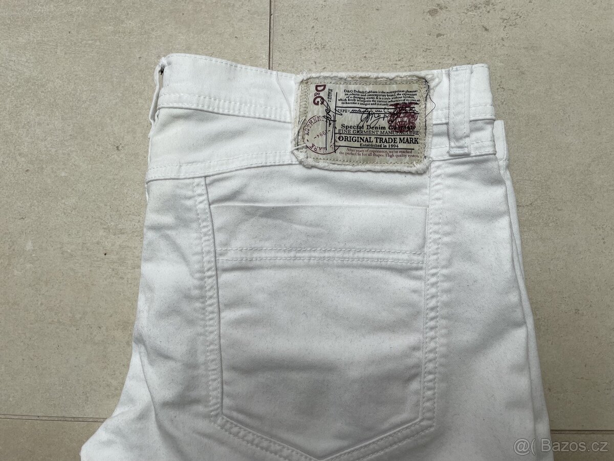 Dámské bílé džíny vel.31, D&G (Dolce&Gabbana)