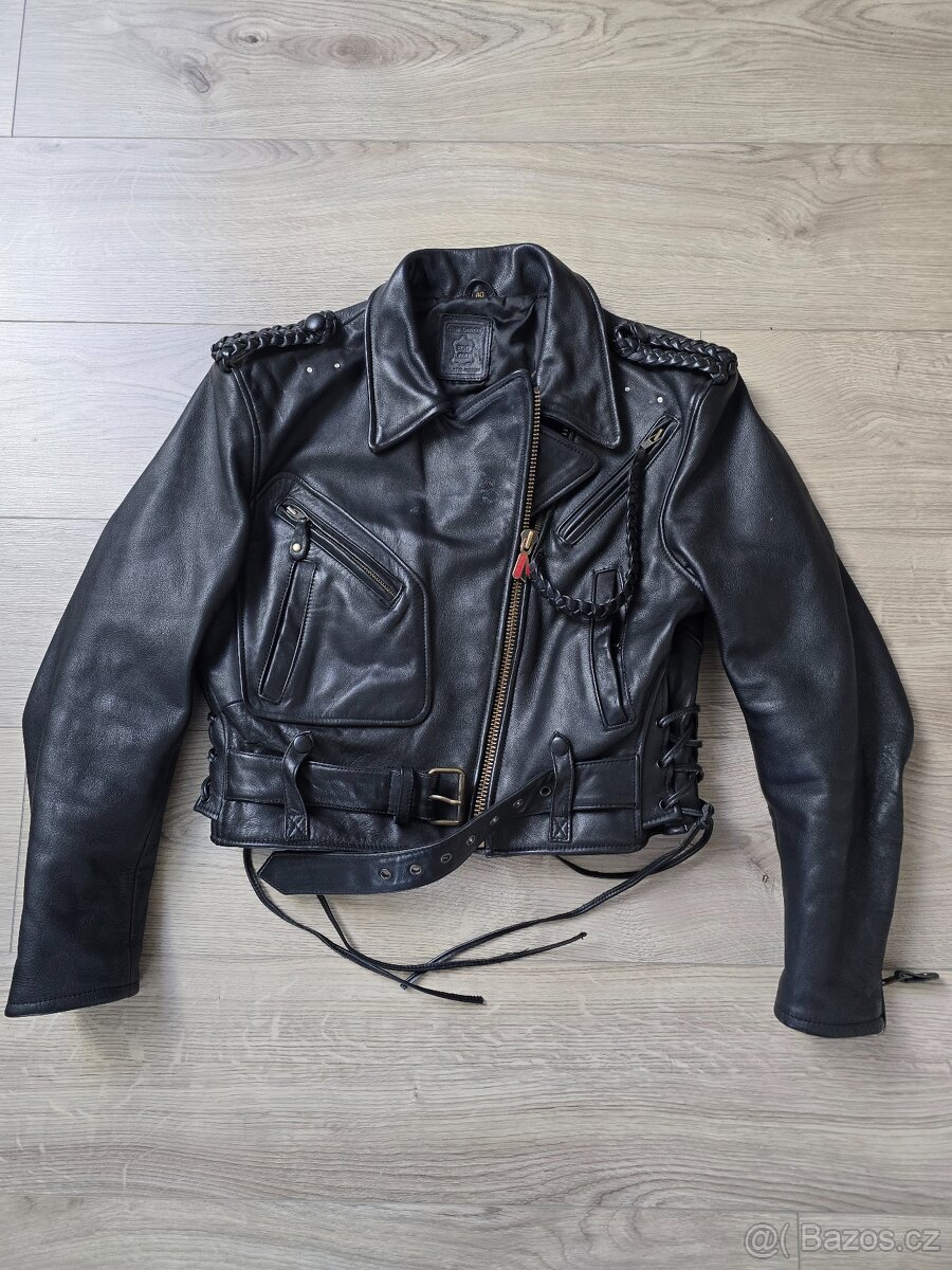 Dámská kožená moto bunda vel.40