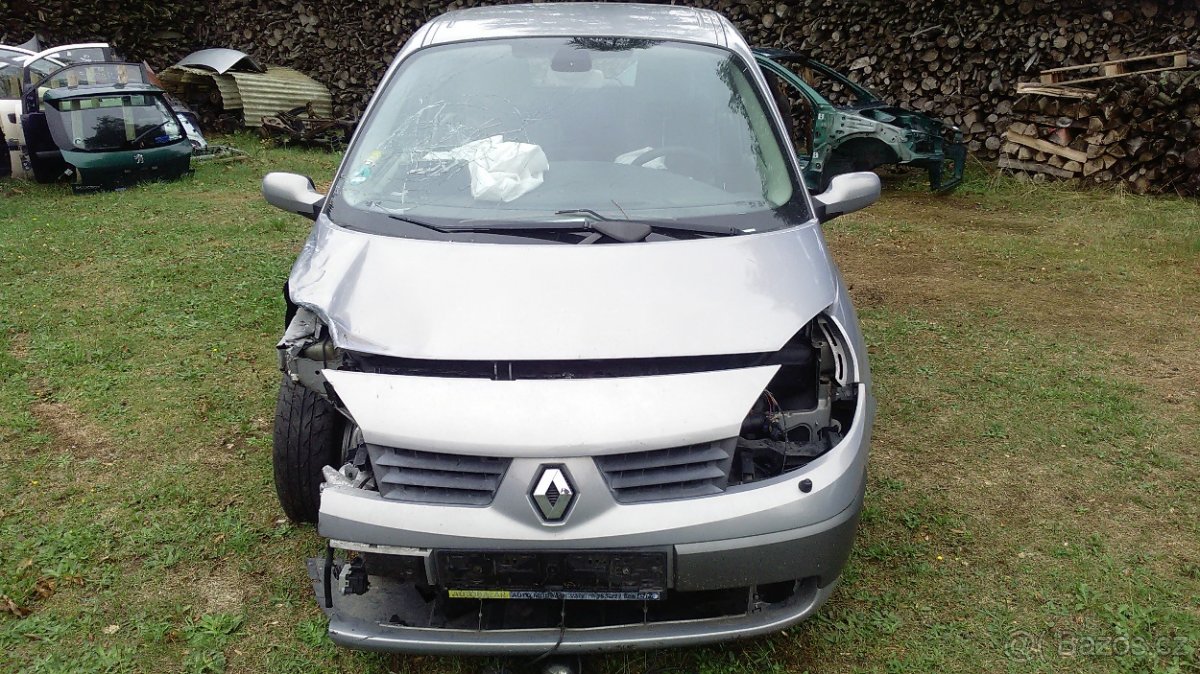 renault megane scenic 1,6i,83kw,náhradní díly,2005